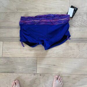 TYR Women's Cyprus Della Boyshort Swimsuit Bottom ~Size XL (14/16)- Pink/Purple